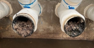 Dirty bunker pipes