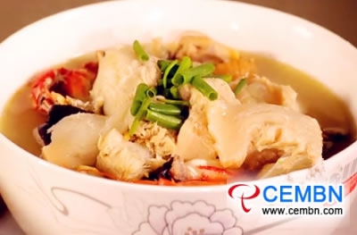 Рецепт: Суп з грибами і морепродуктами